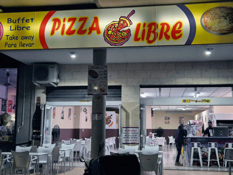 terraza pizza libre